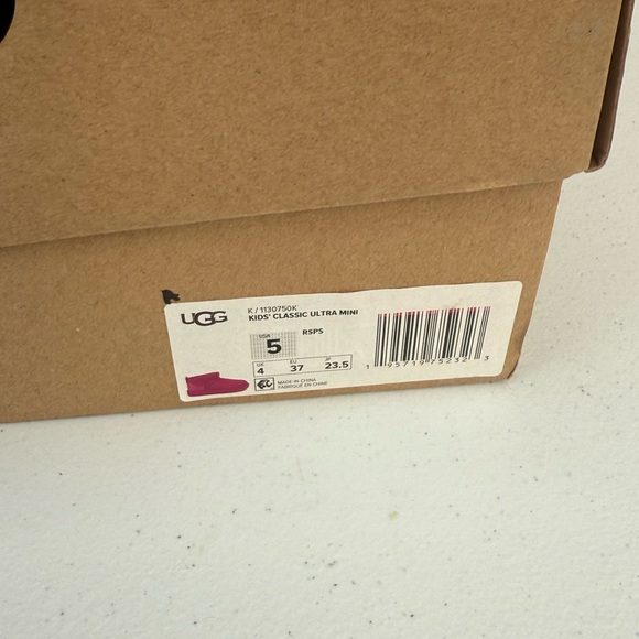 UGG Pink Ankle Boots Size 5 NWB - Picture 7 of 7